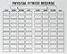 Scheduling Boards - Physical Fitness Records - Book