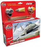 Airfix A50098 Eurofighter Typhoon 1:72 Scale Military Aircraft Category 3 Gift Set with Paint Glue and Brushes