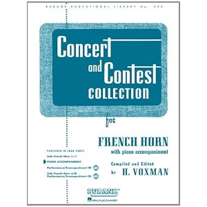 Concert and Contest Collection for French Horn: Piano Accompaniment (Rubank Educational Library)