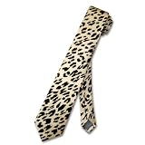 LEOPARD Animal Print SKINNY Silk Neck Tie Mens THIN NeckTie