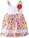 Sweet Heart Rose Little Girls' Crochet Bodice and Blurred Dot Print Dress