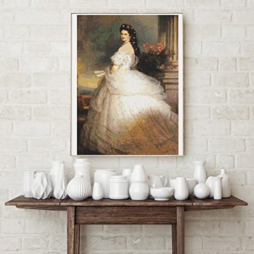 Empress Elizabeth of Austria by Franz Xaver Winterhalter Counted Cross Stitch Kit, 12 x 18 inches