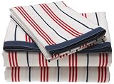 Tommy Hilfiger Annapolis Open Stripe Flat Sheet