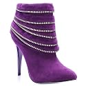 PRITA Women's Zippered Ankle Booties by Qupid Luxe