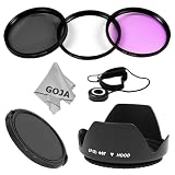 Filter kit for Nikon (D90 D80 D70 D70s) Includes: 67mm 3 Pcs Filter kit (UV, Polarizing, Fluorescent) + Filter Pouch + 67mm Lens hood + 67mm Lens Cap + 1 Lens Cap Keeper + 1 Ultra Fine Microfiber Cleaning Cloth Goja Logo