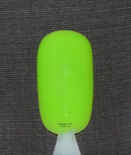 Bluesky Soak Off UV LED Gel Nail Polish GORGEOUS NEON LIME GREEN 10ml N20