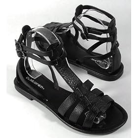 FACTORY Gladiator Flat Sandals Black