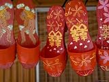 Sandals For Sale in Chinatown, Melaka, Malaysia Photographic Poster Print by Peter Adams, 12x9