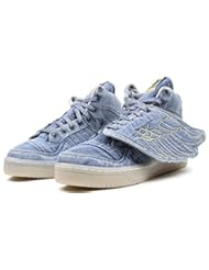 Shoes: adidas Originals Jeremy Scott JS Wings Denim Shoes Baby Toddler Kids (9K)