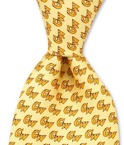 George Washington University Neck Tie, Yellow