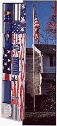 Flagpole Sectional 25 ft. Above Ground 2.5 in. Diameter No Flag