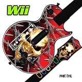 Skin Decal Cover for GUITAR HERO 3 III Nintendo Wii Les Paul - Pure Evil