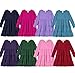City Threads Big Girls' Super Soft Cotton Long Sleeve Tiered Dress (Size 7-16)