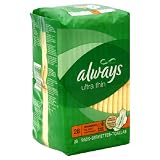 Always  Ultra Thin Overnight With Flexi-wings, 28-Count Packages (Pack of 6)