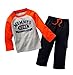 Coralup Little Boys' 2 Piece Set Long Sleeve T-shirt Pants Set(Mommy's Hunk,5T,Gray)