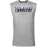 San Diego Chargers Ash Critical Victory Sleeveless T-shirt