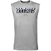San Diego Chargers Ash Critical Victory Sleeveless T-shirt Image of San Diego Chargers Ash Critical Victory Sleeveless T-shirt