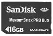 SanDisk 16GB Memory Stick PRO Duo flash memory card (Retail Packaging, SDMSPD-016G-P36)