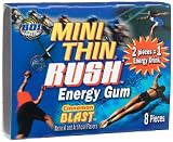 Mini Thin Rush Energy Gum, Cinnamon Blast, 8-Count Pieces (Pack of 12)