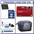 Panasonic Lumix DMC-FP8 (Red) 12.1-megapixel Digital Camera with 4.6X Optical Zoom and HD Video Recording + Starter Pack # 3