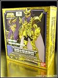 Saint Seiya Myth Gold Cloth Scorpio Milo Action Figure Complete Set [W/ Gold Scorpio Metal Plate and One Myth Cloth Display Stand]