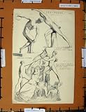 Antique Print C1800-1870 Greek Scuplture Zethos Muron