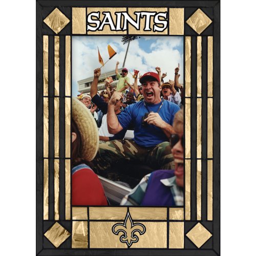 New Orleans Saints Art Glass Frame