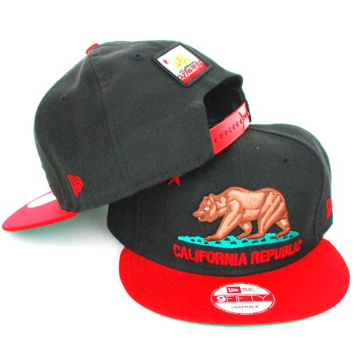 New Era 9FIFTY Snapback California Republic Bear Limited Edition Snapback Cap Hat