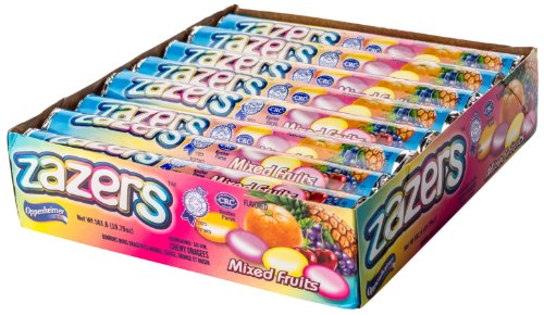 Zazers Kosher Mixed Fruits Chewy Dragees Candy 16-count