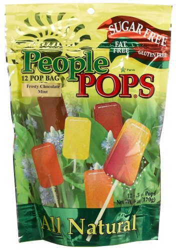 People Pops Frosty Mint Chocolate Pops, 12-Pop Bags (Pack of 12)