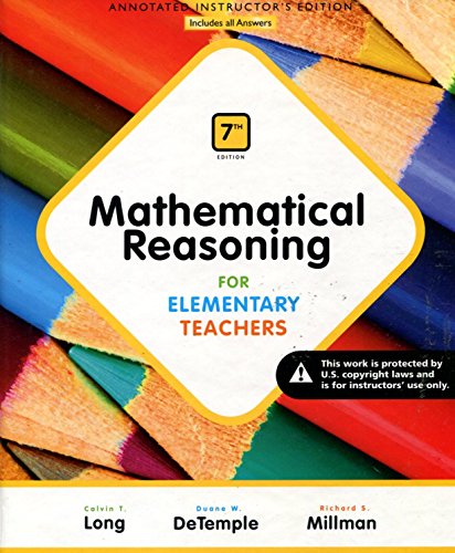 Mathematical Reasoning for Elementary Teachers 7th ed AIE