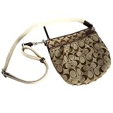 51ZSt%2Bo EYL. SL160  COACH SIGNATURE PLEATED SWING PACK KHAKI/MAHOGANY