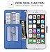 FYY for iPhone 8 Plus Case/iPhone 7 Plus Case, PU Leather Flip Wallet Phone Case with Card Holder Wrist Strap Kickstand Protective Cover for iPhone 7 Plus/8 Plus 5.5