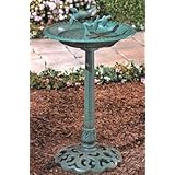 Verdigris BIRDBATH bird bath yard garden home decor