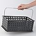 iDesign - 61686 Plastic Storage Organizer Basket with Handle for Bathroom, Health, Cosmetics, Hair Supplies and Beauty Products, 8.69