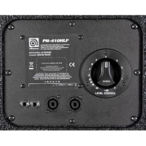 Ampeg Pro Neo PN-410HLF Bass Amp Cab,  4x10-inch speaker cabinet, neodymium loaded, 850W RMS