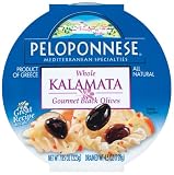Peloponnese Whole Kalamata Olives, 4.5-Ounce Plastic Tubs (Pack of 6)