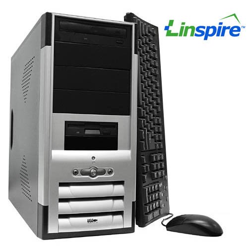 Microtel SYSAM7019 PC Intel Core2 Duo Processor E6300, 512MB, 120GB, DVD-RW, Linspire 5.0 Linux