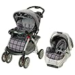 Graco Aidan Plaid Travel System - Purple