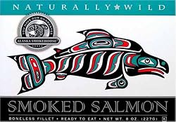 Alaska Smokehouse 8 Oz. Natural Smoked Salmon Gift Box 2 Pack