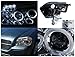Dodge Magnum Dual Halo Led Chrome Clear Projector Head Lights