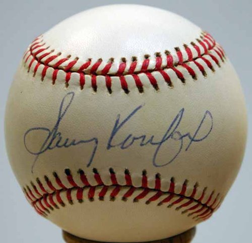 Single Signed Baseball Sandy Koufax 9 (ONL Coleman)