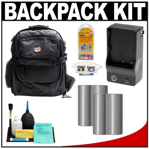Image of Aktiv Pak AP400 Professional All Weather Multi Purpose Camera & Photo/ Computer Laptop Backpack with (2) EN-EL3e Batteries + Charger + Accessory Kit for Nikon D700, D300s, D300, D200, D100, D90, D80, D70, D70s & D50 Digital SLR Cameras