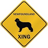 ONLY NEWFOUNDLAND XING CROSSING SIGN DOG