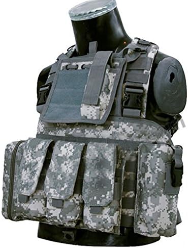HFIRE Molle Tactical Vest with Back Cross Strap - ACU