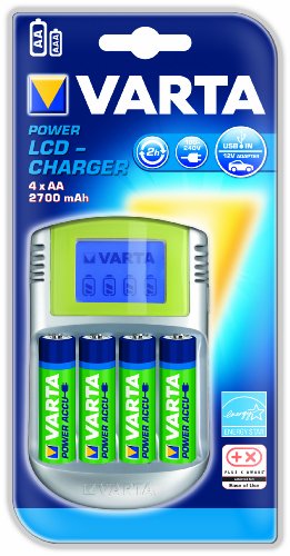 Varta Power Play LCD Charger m. 4 AA (2700mAh) günstig Varta Akku