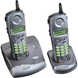 VTech ip5825 5.8 GHz DSS Cordless Speakerphone with Dual Handsets and Caller ID (Pewter)