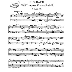 Bach, J.S. Book II: Prelude and Fugue No. 21: Instantly download and print sheet music