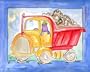 "DUMP TRUCK" Canvas Wall Art -Construction Truck Series by Serena Bowman 11 in. x 14 in. Giclee