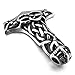Men's Stainless Steel Pendant Necklace Silver Irish Celtic Knot Elegant -with 23 inch Chain